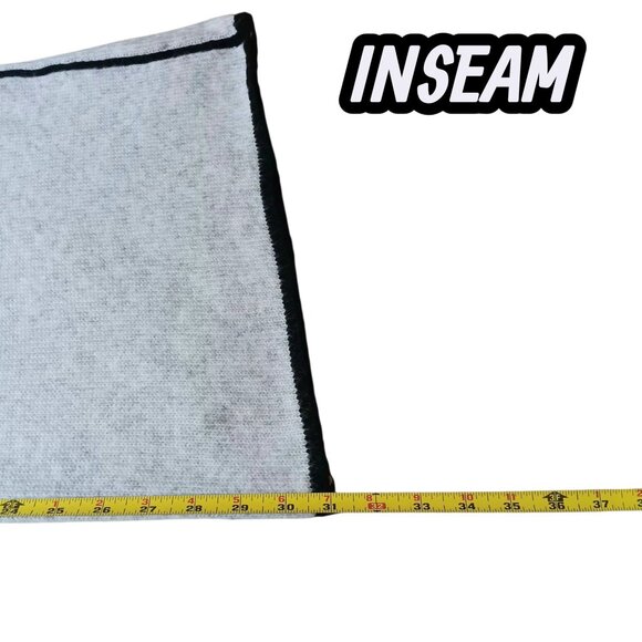 WEWOREWHAT Piped Wide Leg Pull On Knit Pant Gray/Black Size XS New NWT - Picture 10 of 11